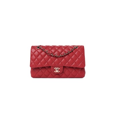 CHANEL MEDIUM DOUBLE FLAP RED 1189433 (25*15*6cm)